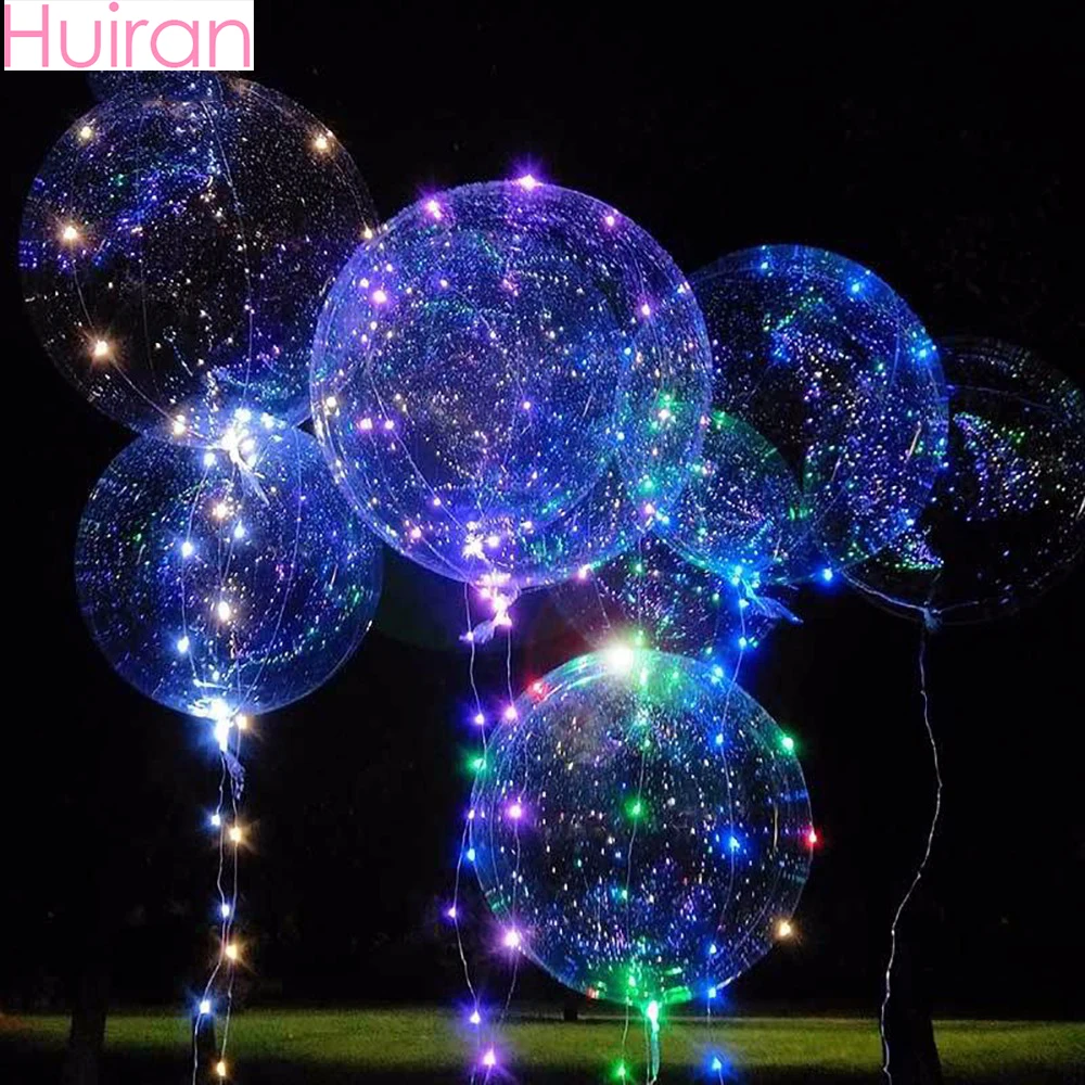 HUIRAN Led Luminous Balloons Transparent Bubble Balloons Color Light Bulb Wedding Decor Glowing Ballon Birthday Party Supplies
HUIRAN Led Luminous Balloons Transparent Bubble Balloons Color Light Bulb Wedding Decor Glowing Ballon Birthday Party Supplies