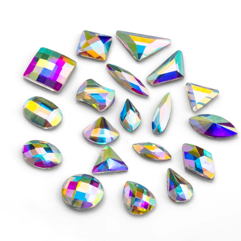 Qiao New Shape Crystal Glass Crystal AB Flat Bottom Hotfix Rhinestones /Iron On Flat Back Crystals 30 Kinds stone
Qiao New Shape Crystal Glass Crystal AB Flat Bottom Hotfix Rhinestones /Iron On Flat Back Crystals 30 Kinds stone