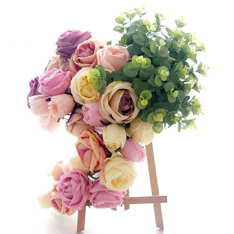2Pcs artificial craft flowers silk rose bouquet for wedding party home decoration indoor DIY flower scrapbook gift box craft
2Pcs artificial craft flowers silk rose bouquet for wedding party home decoration indoor DIY flower scrapbook gift box craft