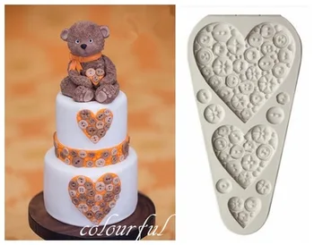 Heart Buttons Silicone Mold Fondant Molds Cake Kitchen Cozinha Cupcake Decorating Tools Molds Candies H793
Heart Buttons Silicone Mold Fondant Molds Cake Kitchen Cozinha Cupcake Decorating Tools Molds Candies H793