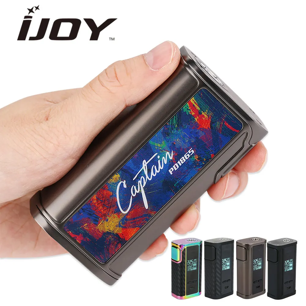 

Russia warehouse!!! Original 225W IJOY Captain PD1865 TC Box MOD 0.96-inch OLED Display Ecig vape mod VS Shogun Univ/Drag 2