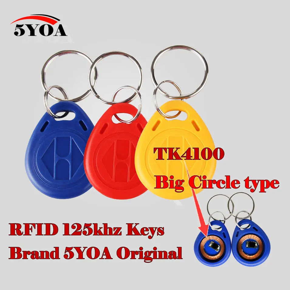10Pcs RFID Tag Key Fob Keyfobs Keychain Ring Token 125Khz Proximity ID Card Chip TK EM 4100/4102 for Access Control Attendance
10Pcs RFID Tag Key Fob Keyfobs Keychain Ring Token 125Khz Proximity ID Card Chip TK EM 4100/4102 for Access Control Attendance
