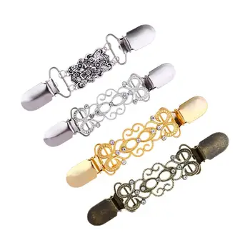4 Pcs/set Fashion Women Sweater Clips Alloy Inlaid Rhinestone Cardigan Link Buckle Collar Clip
4 Pcs/set Fashion Women Sweater Clips Alloy Inlaid Rhinestone Cardigan Link Buckle Collar Clip