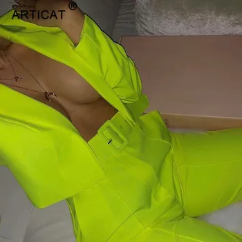 Articat Two Piece Set Women Suits Long Sleeve Blazer And Pants Suit For Women Slim Autumn Elegant OL Jacket Suits Female Outfits 
Articat Two Piece Set Women Suits Long Sleeve Blazer And Pants Suit For Women Slim Autumn Elegant OL Jacket Suits Female Outfits