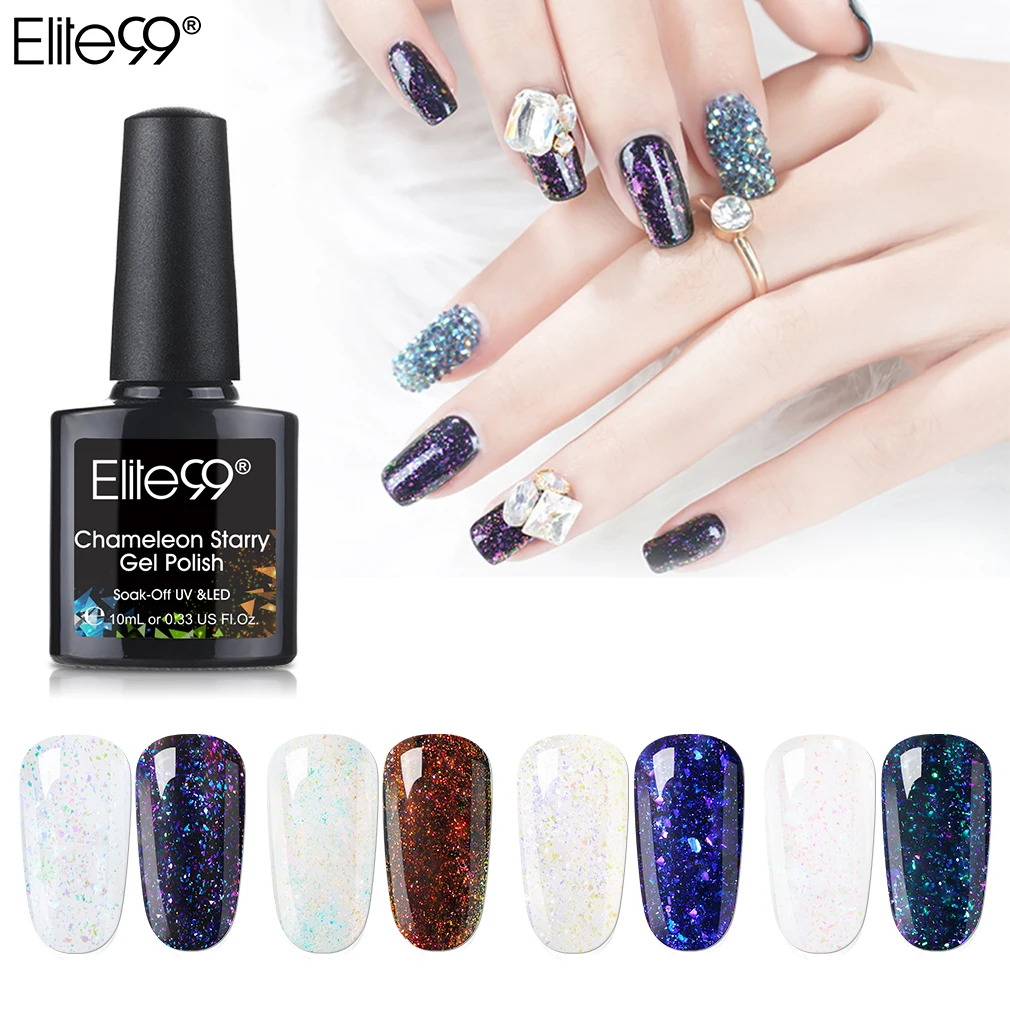 Elite99 10ml Chameleon Starry Gel Nail Polish Black Base Needed Semi Permanent Galaxy Gel Polish Soak Off UV Gel For Nail Art
Elite99 10ml Chameleon Starry Gel Nail Polish Black Base Needed Semi Permanent Galaxy Gel Polish Soak Off UV Gel For Nail Art
