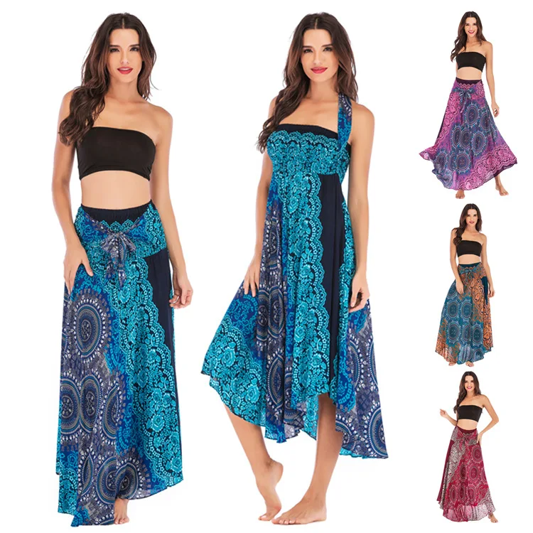 One Size Thai Style Yoga Dress Bing Swing Skirt Two Wearing Loose Design Mandala Printing for Traveling Dancing Outdoor Clothes
One Size Thai Style Yoga Dress Bing Swing Skirt Two Wearing Loose Design Mandala Printing for Traveling Dancing Outdoor Clothes