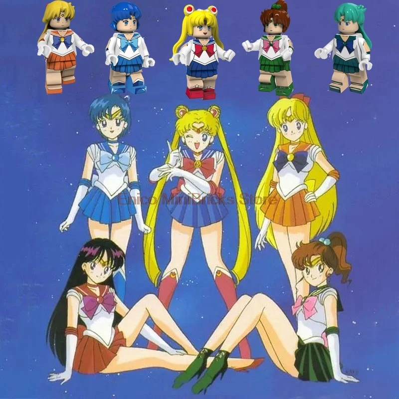Sailor Moon Cartoon Powerpuff Girl Super Heroes Chiba Mamoru Blossom Aciton Figures Building Blocks Toys For Children
Sailor Moon Cartoon Powerpuff Girl Super Heroes Chiba Mamoru Blossom Aciton Figures Building Blocks Toys For Children