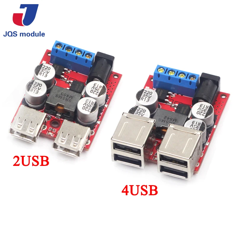 DC-DC vehicle charging module 8V-35V 5V 8A power supply depressurization module 4 port USB output mobile charger
DC-DC vehicle charging module 8V-35V 5V 8A power supply depressurization module 4 port USB output mobile charger