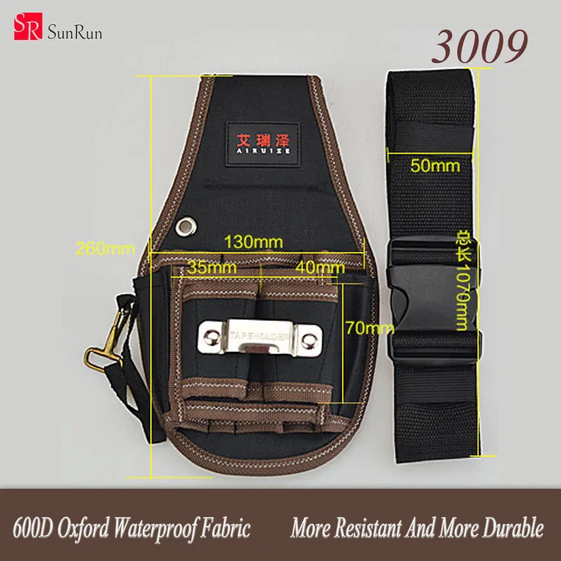 ARIURZE 3009 600D Oxford Waterproof Fabric Tool Kit Bodypack Hardware Mechanic's Electrician Canvas Tool Bag With Belt
ARIURZE 3009 600D Oxford Waterproof Fabric Tool Kit Bodypack Hardware Mechanic's Electrician Canvas Tool Bag With Belt