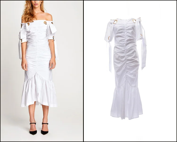 New 2019 Australian Tide Alice Summer Fold Shoulder Strap Fishtail Slimming Dress
New 2019 Australian Tide Alice Summer Fold Shoulder Strap Fishtail Slimming Dress