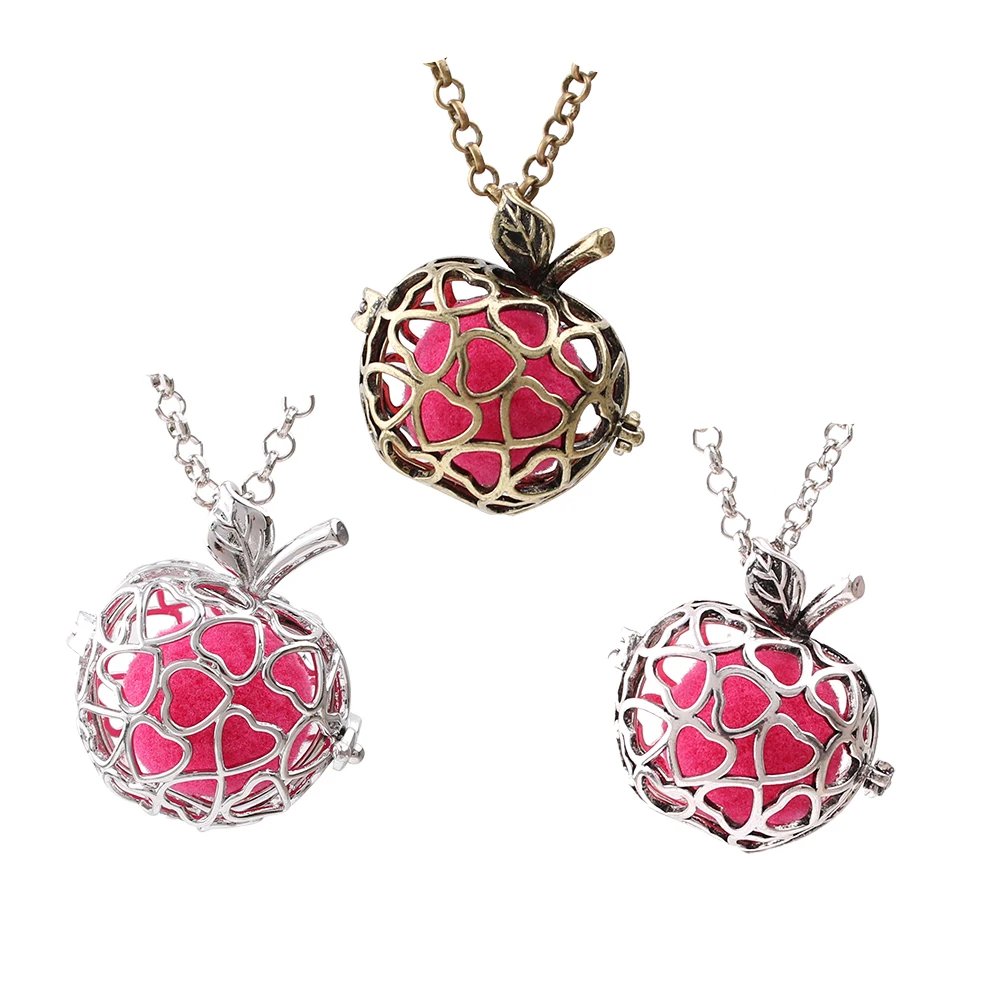1pc Copper Hollow Heart Apple Cage Locket Necklace Aromatherapy Perfume Essential Oil Lockets Diffuser Pendant DIY Jewelry
1pc Copper Hollow Heart Apple Cage Locket Necklace Aromatherapy Perfume Essential Oil Lockets Diffuser Pendant DIY Jewelry