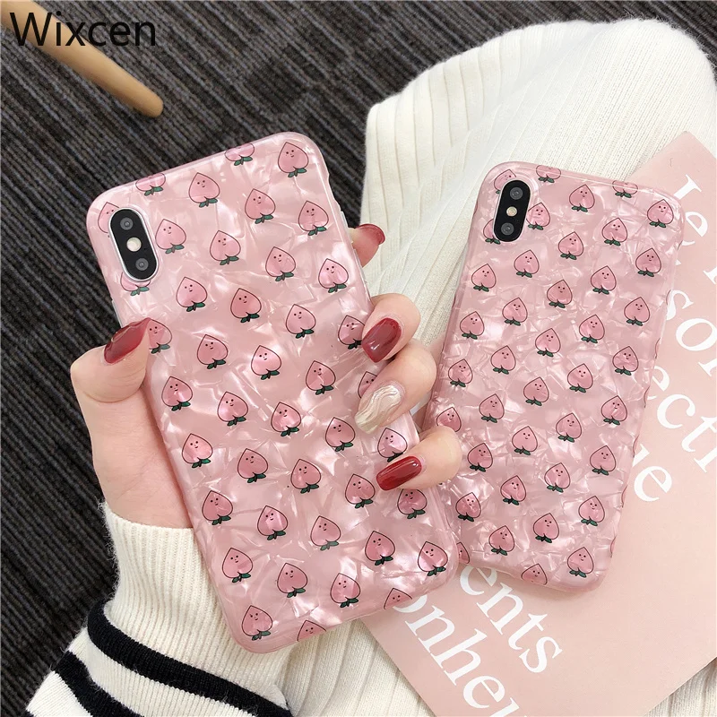 Wixcen Korea Pink Peach Phone Case for Iphone X Xs Xsmax Xr 7 6/6s 8 Plus Glossy cute fruit soft Tpu Silicon Case Back Cover
Wixcen Korea Pink Peach Phone Case for Iphone X Xs Xsmax Xr 7 6/6s 8 Plus Glossy cute fruit soft Tpu Silicon Case Back Cover