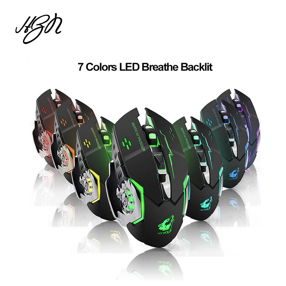 X8 Super Quiet Wireless Gaming Mouse 2400DPI Rechargeable Computer Mouse Optical Gaming Gamer Mouse for PC Black
X8 Super Quiet Wireless Gaming Mouse 2400DPI Rechargeable Computer Mouse Optical Gaming Gamer Mouse for PC Black