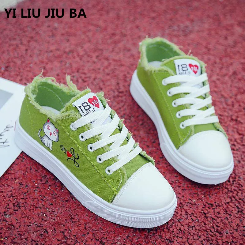 fashion Canvas flats Shoes Woman Casual Cute cat Shoes lace up Comfortable Slip On Flats Shoes Women Plus Size 35-40 mujer **815
fashion Canvas flats Shoes Woman Casual Cute cat Shoes lace up Comfortable Slip On Flats Shoes Women Plus Size 35-40 mujer **815