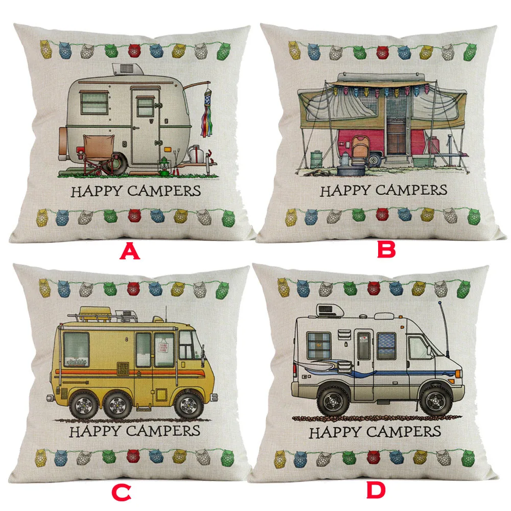 Pillowcases Sofa Cushions Linen Pillow Cases Home Decor RetroHappy Campers Cotton Linen Pillow Sofa Case D410
Pillowcases Sofa Cushions Linen Pillow Cases Home Decor RetroHappy Campers Cotton Linen Pillow Sofa Case D410