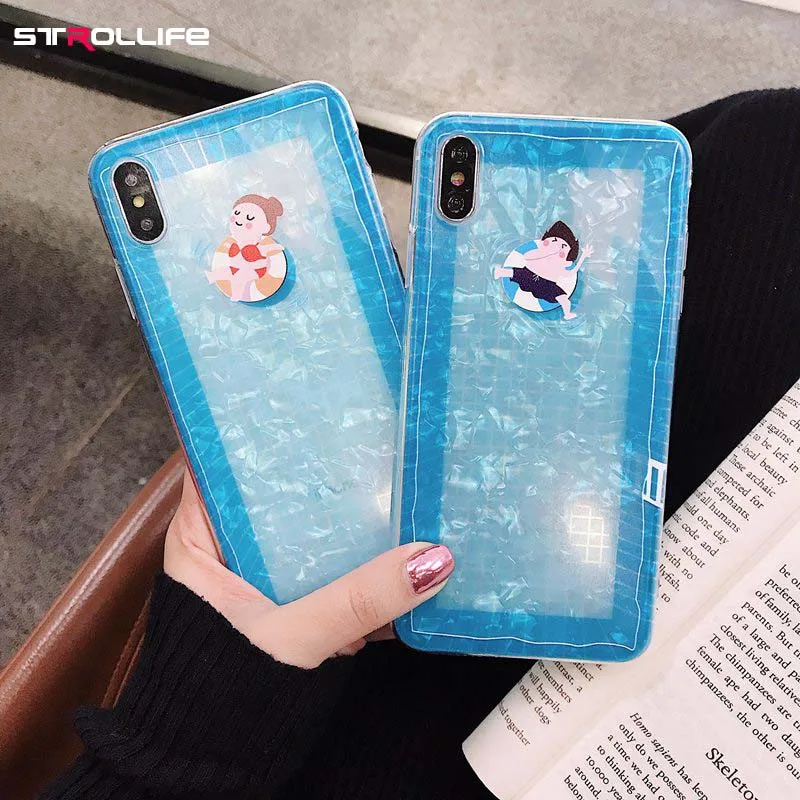 STROLLIFE Diamond Pattern Phone Case for IPhone XS Max XR Cute Couples Summer Swimming Pool Soft Cover for IPhone 6 X 7 8 Plus
STROLLIFE Diamond Pattern Phone Case for IPhone XS Max XR Cute Couples Summer Swimming Pool Soft Cover for IPhone 6 X 7 8 Plus