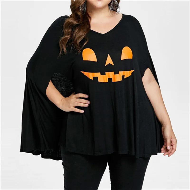 Halloween Blouse 208 Women Fashion Womens Tops And Blouses Plus Size Batwing Sleeve Pumpkin Head Print Lamp Poncho Shirt
Halloween Blouse 208 Women Fashion Womens Tops And Blouses Plus Size Batwing Sleeve Pumpkin Head Print Lamp Poncho Shirt
