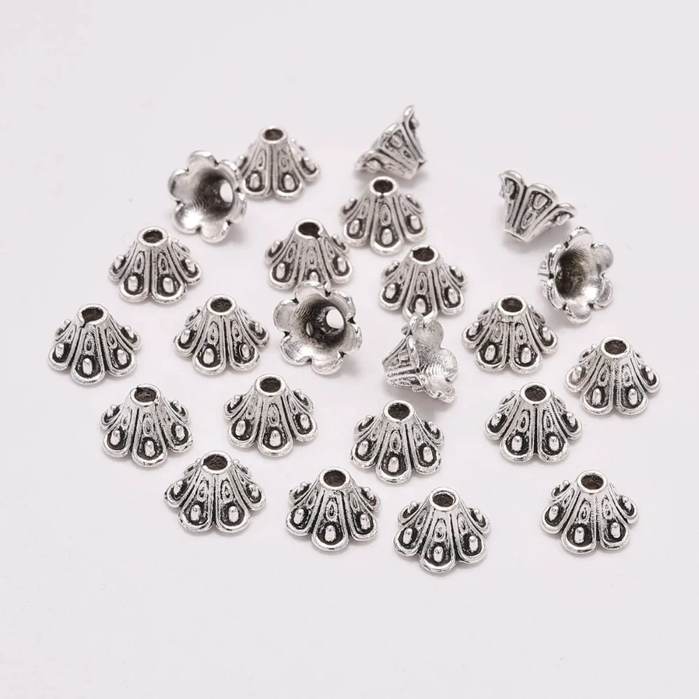 50pcs/lot 8mm Tibetan Antique Flower Loose Spacer Bead Cap Filigree Cone End Bead Cap For DIY Jewelry Making Finding Accessories
50pcs/lot 8mm Tibetan Antique Flower Loose Spacer Bead Cap Filigree Cone End Bead Cap For DIY Jewelry Making Finding Accessories