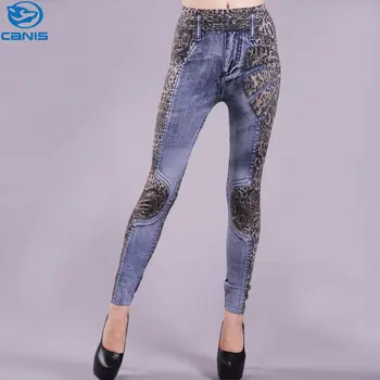 Hot Women Leggings High Waist Skinny Leopard Print Denim Splicing Fashion Sexy Ladies Pants Slim Pencil Casual Trouser One Size
Hot Women Leggings High Waist Skinny Leopard Print Denim Splicing Fashion Sexy Ladies Pants Slim Pencil Casual Trouser One Size