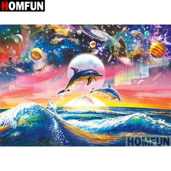 HOMFUN Full Square/Round Drill 5D DIY Diamond Painting "Dolphin planet" Embroidery Cross Stitch 5D Home Decor A07709
HOMFUN Full Square/Round Drill 5D DIY Diamond Painting "Dolphin planet" Embroidery Cross Stitch 5D Home Decor A07709