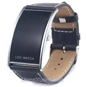 1pc LED watch creative personality minimalist leather normal men's smart electronics watch
1pc LED watch creative personality minimalist leather normal men's smart electronics watch