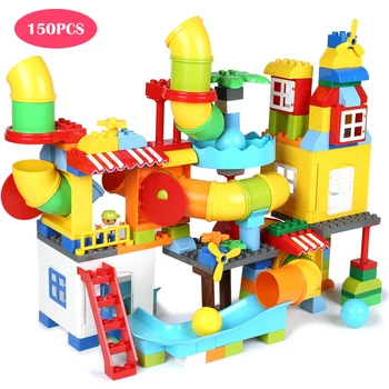 150Pcs DIY Building Blocks Bricks Educational Toys Large Size Pipeline Construction Kids Toys Compatible With Legoed Duplo Block
150Pcs DIY Building Blocks Bricks Educational Toys Large Size Pipeline Construction Kids Toys Compatible With Legoed Duplo Block