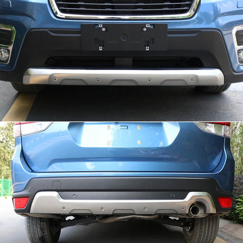 Stainless Steel Front&Rear Bumpers Skid Guard Plate Protector 2pcs For Subaru Forester 2019 Car Styling Accessories
Stainless Steel Front&Rear Bumpers Skid Guard Plate Protector 2pcs For Subaru Forester 2019 Car Styling Accessories