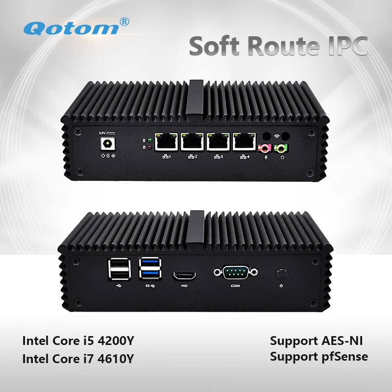 Qotom-Q350G4Y/Q370G4Y AES-NI Mini Computer Core i5/i7 4 Gigabit LAN Pfsense As a Router Firewall Qotom Desktop Little PC
Qotom-Q350G4Y/Q370G4Y AES-NI Mini Computer Core i5/i7 4 Gigabit LAN Pfsense As a Router Firewall Qotom Desktop Little PC