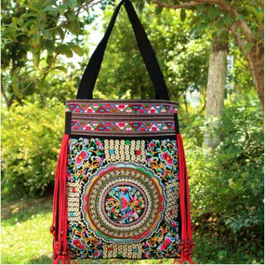 Fashion Embroidery Women Vintage Shopping Casual Totes!Multi-use Floral Embroidered Lady Tassel Shoulder&Handbags National Bags
Fashion Embroidery Women Vintage Shopping Casual Totes!Multi-use Floral Embroidered Lady Tassel Shoulder&Handbags National Bags