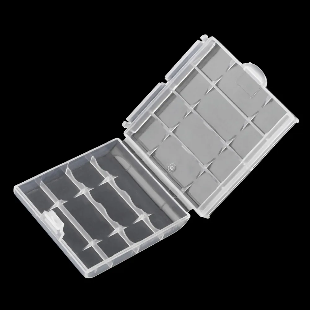 White Plastic Battery Storage Box Hard Plastic Case Cover Holder for 4 pcs AA AAA Batteries Transparent
White Plastic Battery Storage Box Hard Plastic Case Cover Holder for 4 pcs AA AAA Batteries Transparent