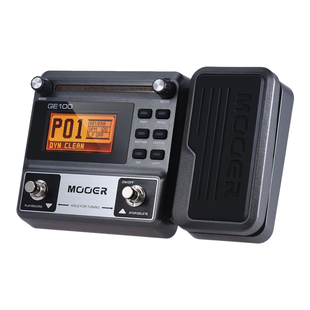 MOOER GE100 Guitar Pedal Multi-effects Processor Effect Pedal with Loop Recording(180 Seconds) Guitar Effect Pedal - MOOER MOOER GE100 Effects
