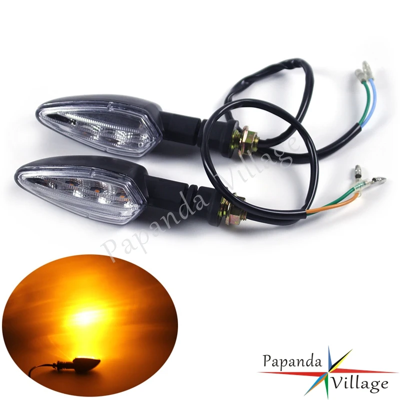 

Universal Motorbike LED Turn Signal Indicators Lamp Amber Flasher Blinker Light 10mm Bolt for Yamaha Honda Suzuki Cafe Racer