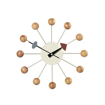 Modern Round Metal Design Wall Clock with Wooden Bead Non Ticking Silent Clock for Kitchen Living Room Bedroom Wooden Color
Modern Round Metal Design Wall Clock with Wooden Bead Non Ticking Silent Clock for Kitchen Living Room Bedroom Wooden Color