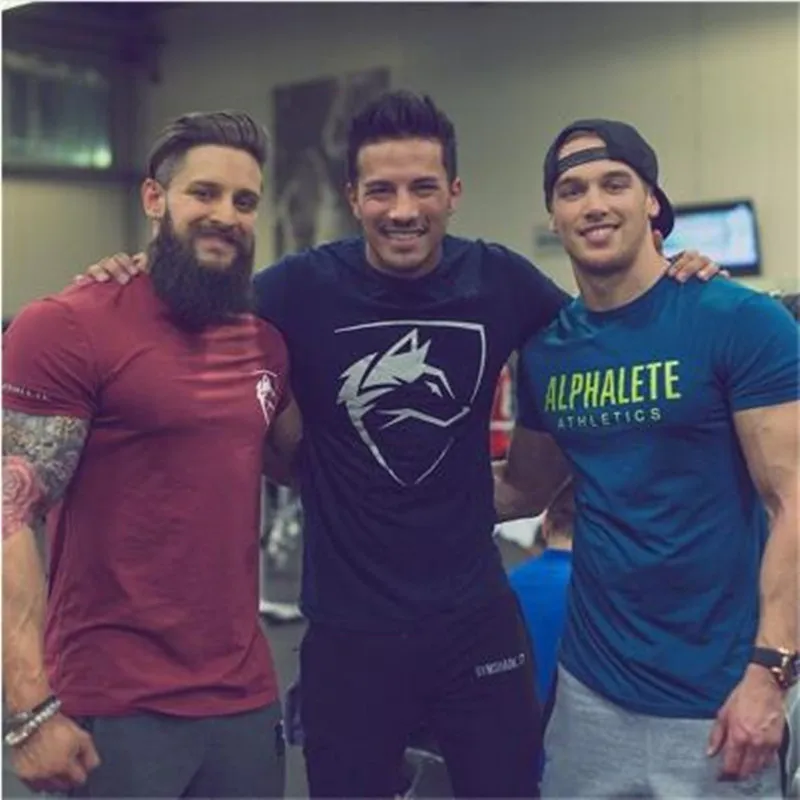 2018 summer New mens gyms T shirt Fitness Bodybuilding Shirts Printed Fashion Male Short cotton ALPHALETE Male Tee Tops
2018 summer New mens gyms T shirt Fitness Bodybuilding Shirts Printed Fashion Male Short cotton ALPHALETE Male Tee Tops