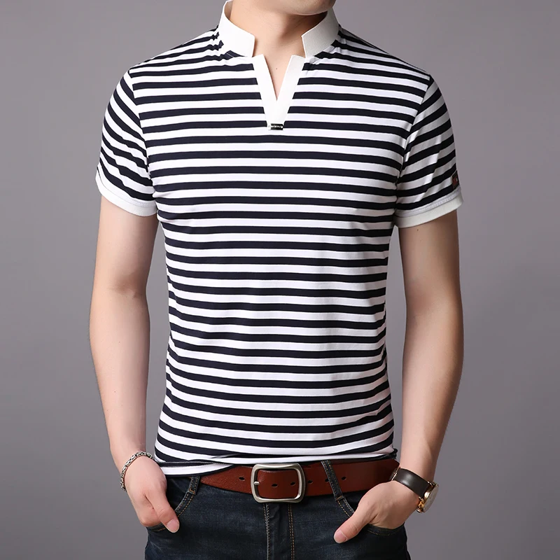 2019 New Fashions Brand Designer Polo Shirt Mens Striped Summer Slim Fit Short Sleeve Mandarin Collar Polos Casual Men Clothing
2019 New Fashions Brand Designer Polo Shirt Mens Striped Summer Slim Fit Short Sleeve Mandarin Collar Polos Casual Men Clothing