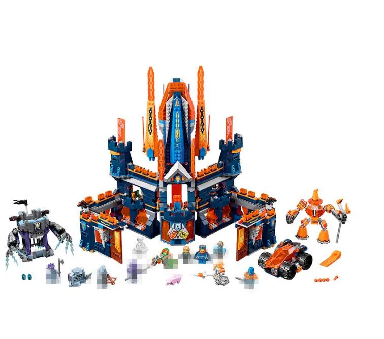 New 14037 Nexus Knights King Knighton Castle Model Building Blocks DIY Bricks Toys For Children Compatible with legoing 70357
New 14037 Nexus Knights King Knighton Castle Model Building Blocks DIY Bricks Toys For Children Compatible with legoing 70357