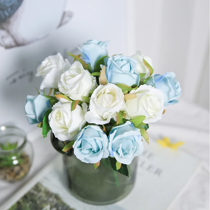 12&24 Head 10"Rose Artificial Flowers Bouquet for Wedding Flowers Bride Bridesmaid Best Wishes Bouquet Flowers Home Decoration
12&24 Head 10"Rose Artificial Flowers Bouquet for Wedding Flowers Bride Bridesmaid Best Wishes Bouquet Flowers Home Decoration