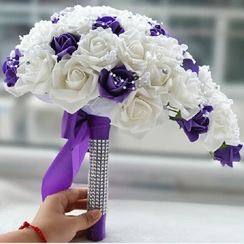 Fashion wedding Bride Bouquet Diy Pearls Artificial flower Home Party Decoration
Fashion wedding Bride Bouquet Diy Pearls Artificial flower Home Party Decoration