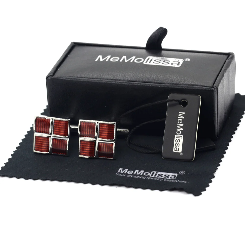MeMolissa Display Box Cufflinks Romantic Red Cufflinks 4 Square Design Wedding Male Cufflink Gemelos Free Tag & Wipe Cloth
MeMolissa Display Box Cufflinks Romantic Red Cufflinks 4 Square Design Wedding Male Cufflink Gemelos Free Tag & Wipe Cloth