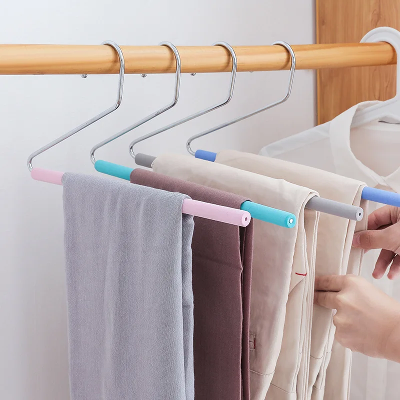 Loozykit Sponge Pants Rack Multifunction Stainless Steel Seamless Wardrobe Clothes Support Multi-layer Stackable Iron Magic Rack
Loozykit Sponge Pants Rack Multifunction Stainless Steel Seamless Wardrobe Clothes Support Multi-layer Stackable Iron Magic Rack