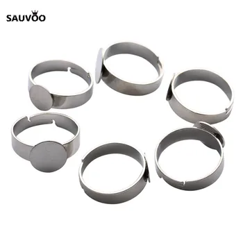 30pcs Rhodium Color Adjustable Flat Rings Pad Bases 10mm Blank Glue On Cabochon Setting Rings Tray for DIY Jewelry Making F3055
30pcs Rhodium Color Adjustable Flat Rings Pad Bases 10mm Blank Glue On Cabochon Setting Rings Tray for DIY Jewelry Making F3055