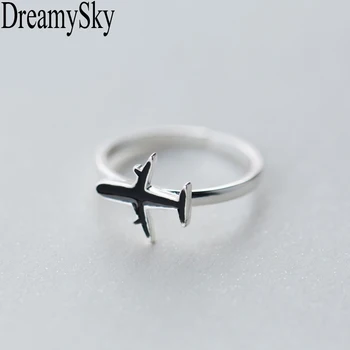 DreamySky 100% Real 925 Sterling Silver Airplane Rings For Women Adjustable Wedding Ring Fashion sterling-silver-jewelry 
DreamySky 100% Real 925 Sterling Silver Airplane Rings For Women Adjustable Wedding Ring Fashion sterling-silver-jewelry