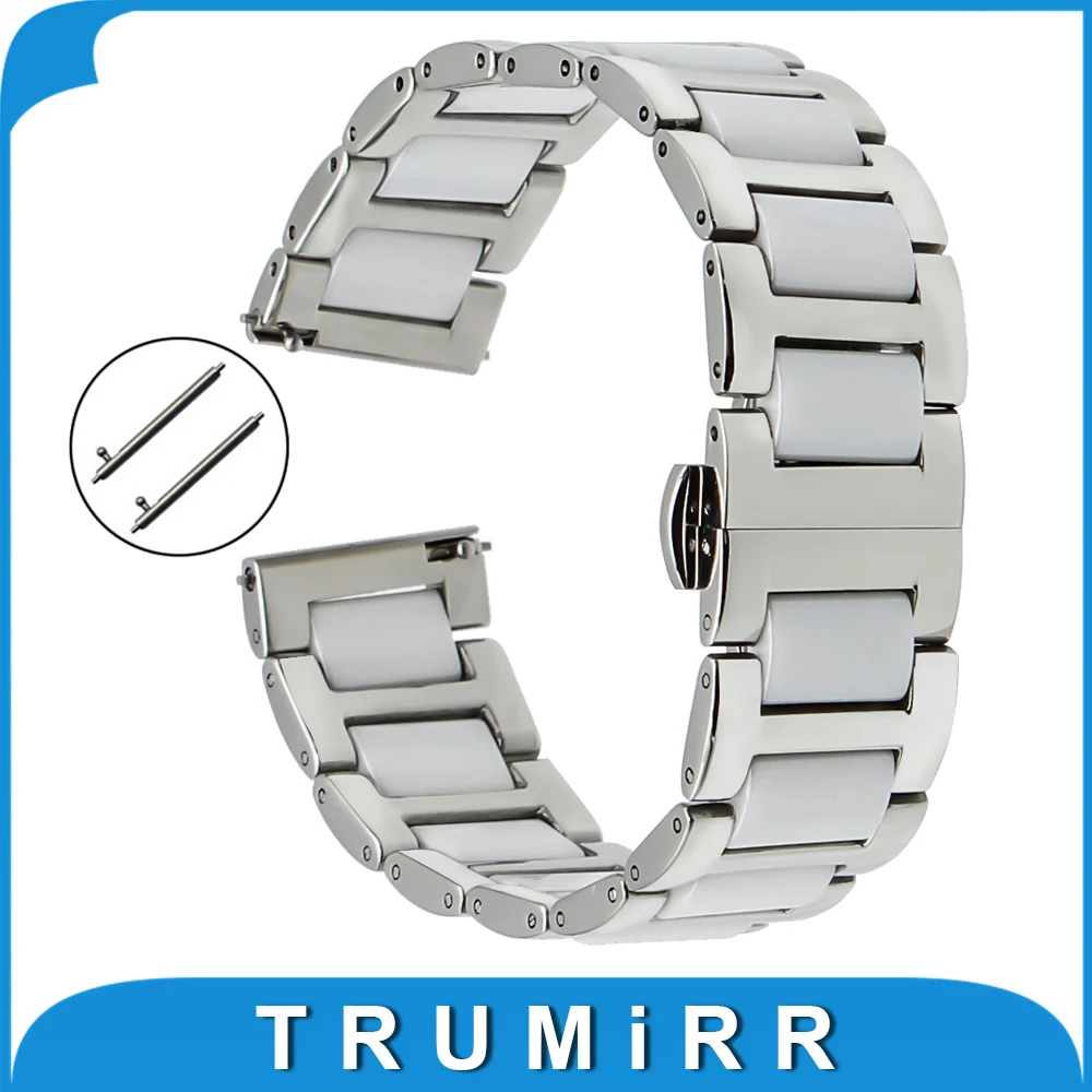 18mm 20mm 22mm Ceramic + Stainless Steel Watch Band for CK Calvin Klein Butterfly Buckle Strap Quick Release Wrist Belt Bracelet 18mm 20mm 22mm Ceramic + Stainless Steel Watch Band for CK Calvin Klein Butterfly Buckle Strap Quick Release Wrist Belt Bracelet<br><br>Aliexpress