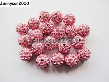 8mm Rosaline Top Quality Czech Crystal Rhinestones Pave Clay Round Disco Ball Spacer Beads For Jewelry Crafts 100pcs / Pack
8mm Rosaline Top Quality Czech Crystal Rhinestones Pave Clay Round Disco Ball Spacer Beads For Jewelry Crafts 100pcs / Pack