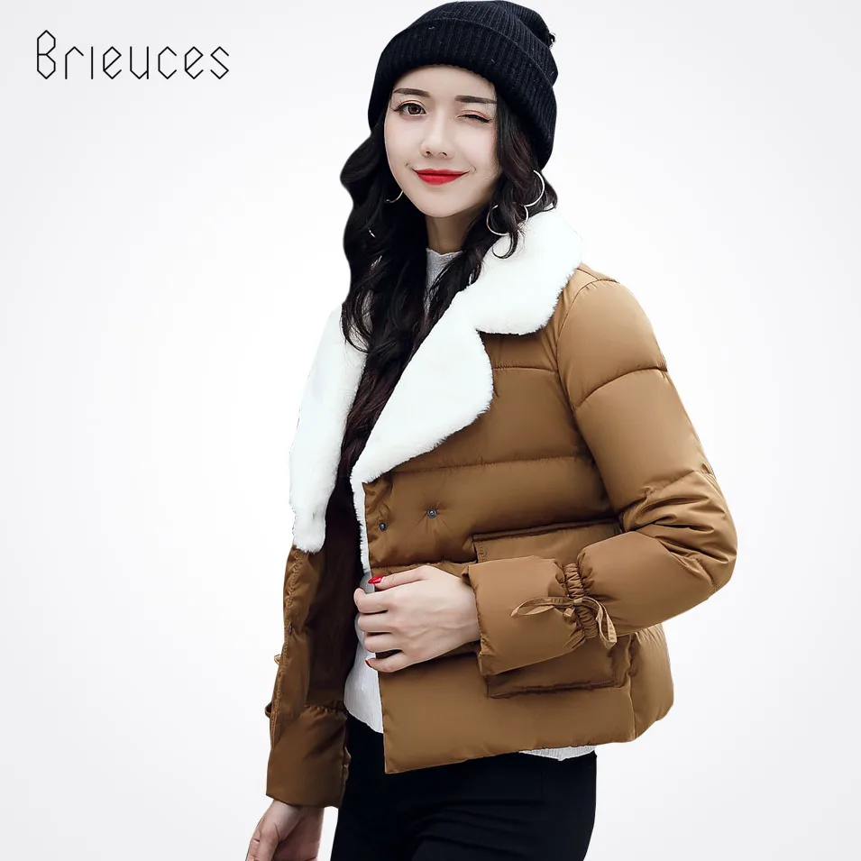 Brieuces 2017 Winter Short Jacket Women Turn-down Lamb Collar Solid Color Double Breasted Winter Coat Outwear Ladies Coat
Brieuces 2017 Winter Short Jacket Women Turn-down Lamb Collar Solid Color Double Breasted Winter Coat Outwear Ladies Coat