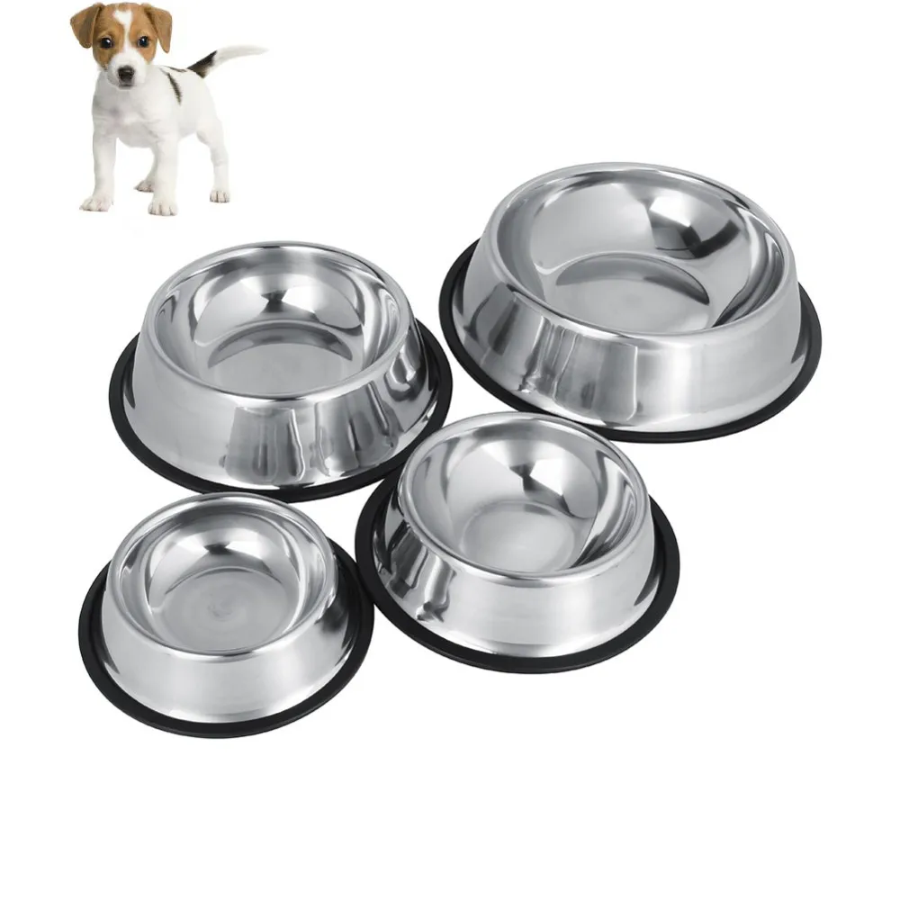 Dog Bowl Stainless Steel Travel Cat Dog Bowls Feeding Feeder Water Bowl For Pet Dog Cat Puppy Food Bowl Water Dish 4 Sizes
Dog Bowl Stainless Steel Travel Cat Dog Bowls Feeding Feeder Water Bowl For Pet Dog Cat Puppy Food Bowl Water Dish 4 Sizes