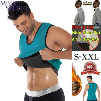 WAIST SECRET Men Slimming Vest Neoprene Body Shaper Sweat Wear Summer Suits Gym Weight Loss Shapewear Waist Training Tank Tops
WAIST SECRET Men Slimming Vest Neoprene Body Shaper Sweat Wear Summer Suits Gym Weight Loss Shapewear Waist Training Tank Tops
