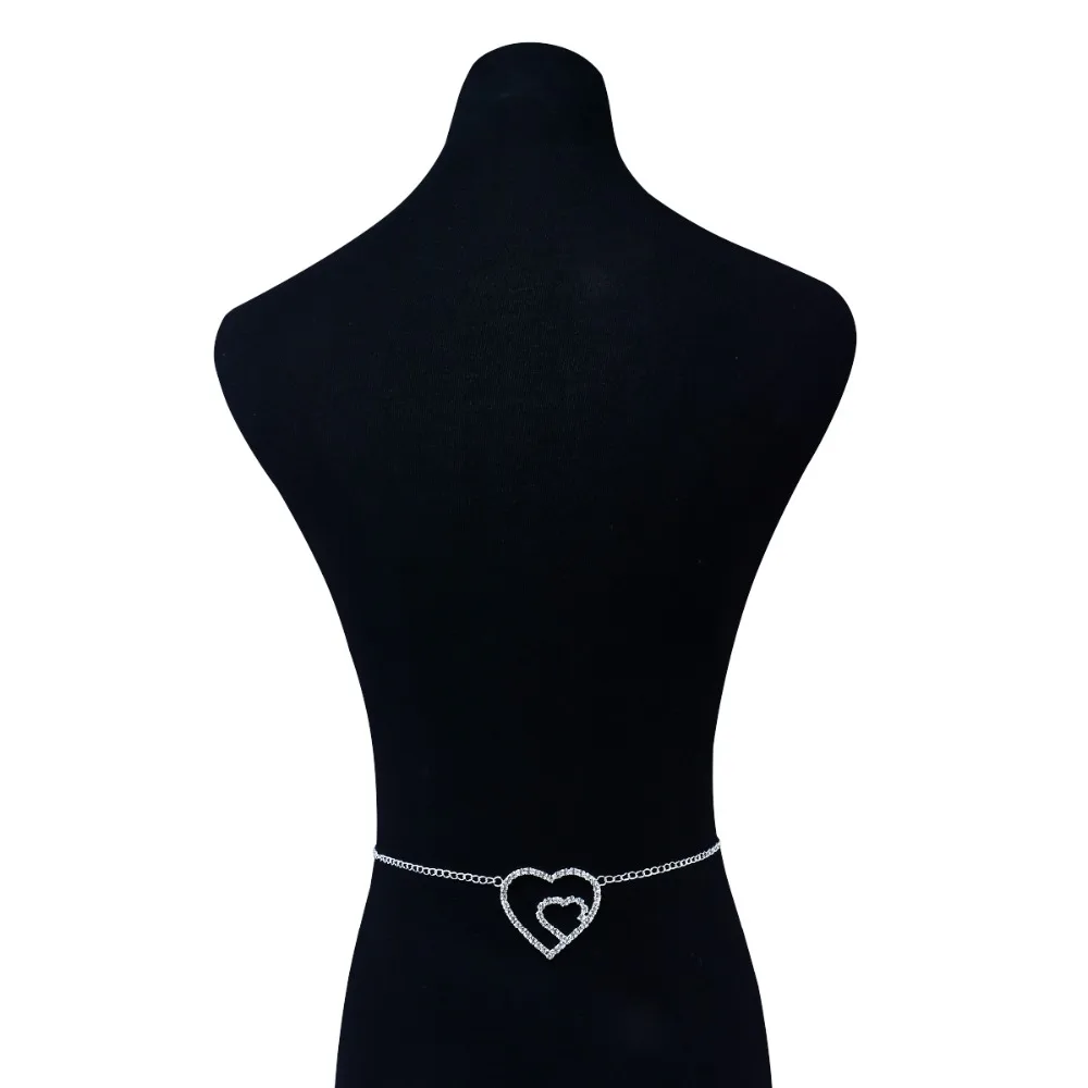 Sexy Sandy Beach Glittery Rhinestone Heart Butterfly Waist Belly Chain Crystal Body Jewelry Bikini Chain for Wedding Dance Party
Sexy Sandy Beach Glittery Rhinestone Heart Butterfly Waist Belly Chain Crystal Body Jewelry Bikini Chain for Wedding Dance Party