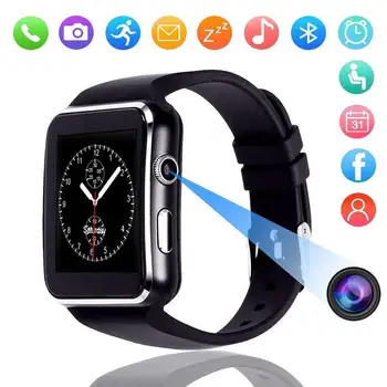 X6 Smart Watch with Camera Touch Screen Support SIM TF Card Bluetooth Smartwatch for iPhone Xiaomi Android Phone
X6 Smart Watch with Camera Touch Screen Support SIM TF Card Bluetooth Smartwatch for iPhone Xiaomi Android Phone