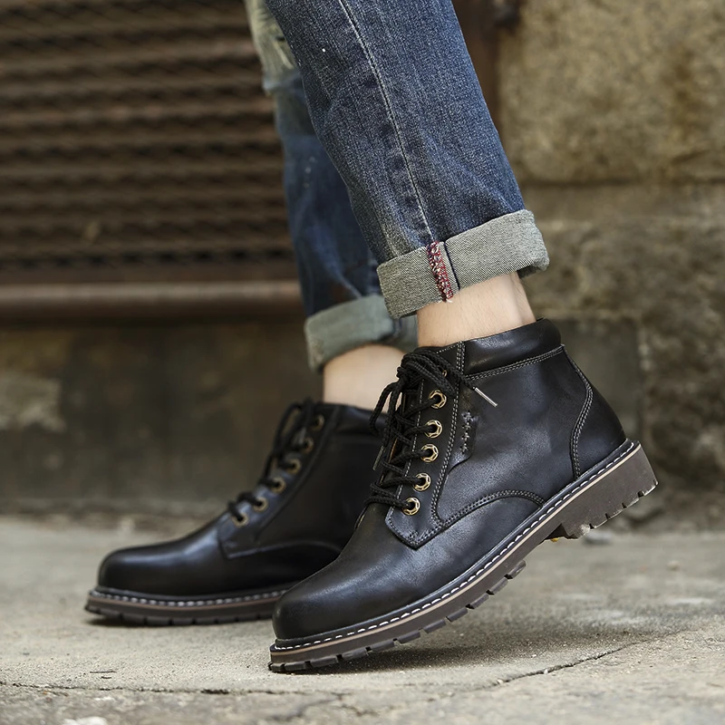 Cow Split Leather Work Boots Fashion Safety Boots Steel Toe Men Brown Yellow Working Boots Safety Hard-wearing Mens Autumn Shoes
Cow Split Leather Work Boots Fashion Safety Boots Steel Toe Men Brown Yellow Working Boots Safety Hard-wearing Mens Autumn Shoes